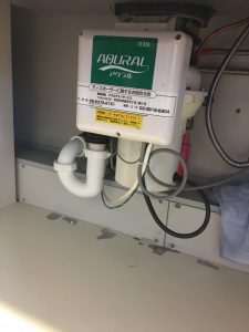 茨木市　久々のディスポーザーから排水栓に交換しました