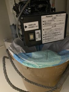 守口市　ディスポーザーから排水栓に交換　Panasonic製　