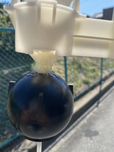 枚方市　INAXのトイレの部品がなくなった　ゴム玉応急修理