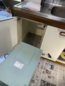 豊中市　生ごみ処理機故障　ディスポーザーの撤去　