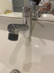 高槻市　洗面シャワーホース交換　パナソニック　ワンホールタイプ