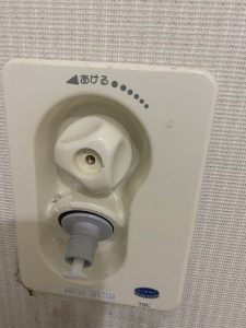 東大阪市　洗濯蛇口水漏れ　TBC　タブチ　埋め込み水栓修理