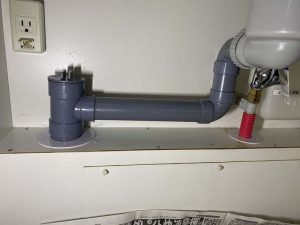 大阪市　安永ディスポーザーの撤去　排水管切替　排水栓