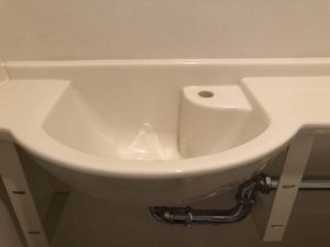 西宮市　トイレ手洗い蛇口水漏れ　蛇口交換　単水栓