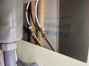 高槻市　台所蛇口水漏れ　蛇口交換　ワンホールシングルレバー