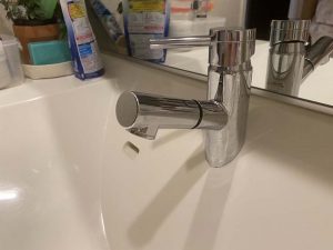 西宮市　Panasonic洗面水栓　シャワーホース交換　洗面蛇口修理