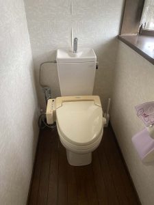 豊中市　トイレ交換　一体型トイレ取り付け　ZJ　便器交換