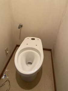 守口市　INAX　サイフォン折れ　水漏れ　トイレ交換工事