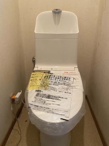 守口市　INAX　サイフォン折れ　水漏れ　トイレ交換工事