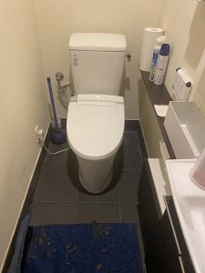 西宮市　トイレつまり　便器脱着　下水で詰まってる？　詰まり調査